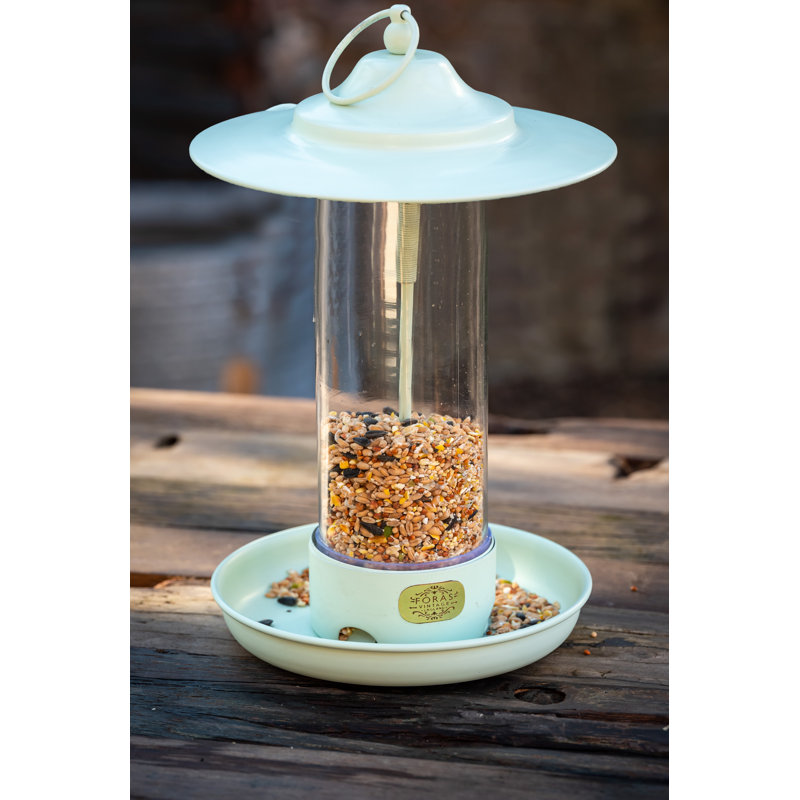 Chauncey Metal Hanging Tube Bird Feeder