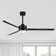 Chaffins Large Matte Black Indoor/Covered Outdoor Ceiling Fan with Light and Remote, 3 Aluminum Blades, 6-Speed Quiet DC Motor, LED Tri-Color Temperature, Memory Function, Timer, 6''/12'' Downrods