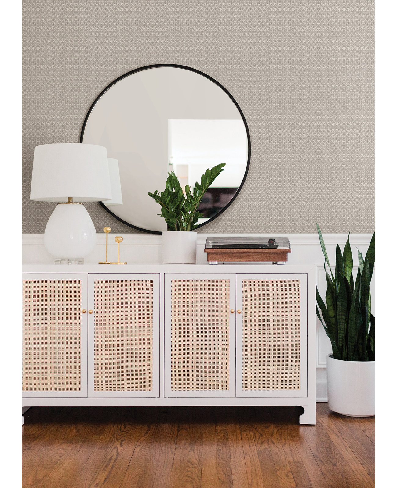 Eris Chevron Wallpaper, Lavender