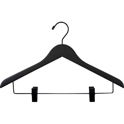Wood Hangers With Clips for Skirt/Pants