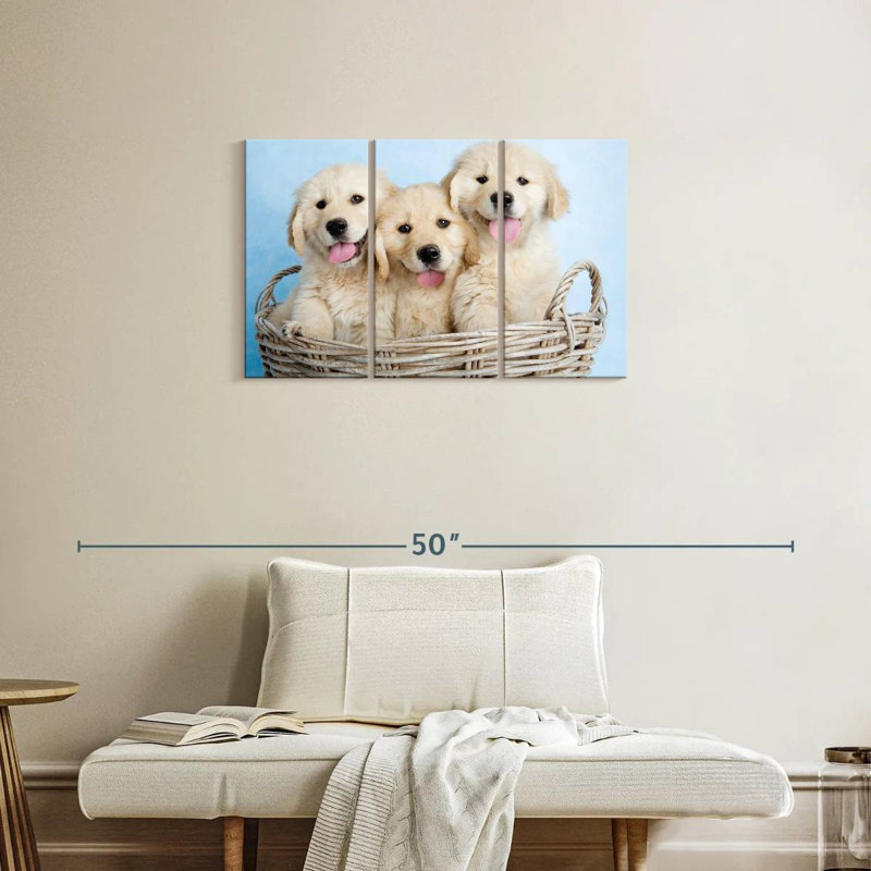 Brampt Buffy Biskit And Beau, 20" H x 33" W