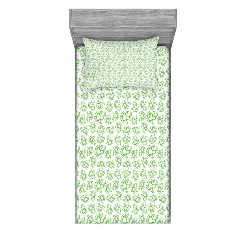 Microfiber Sheet Set, Twin Sheet Set with Fitted Sheet