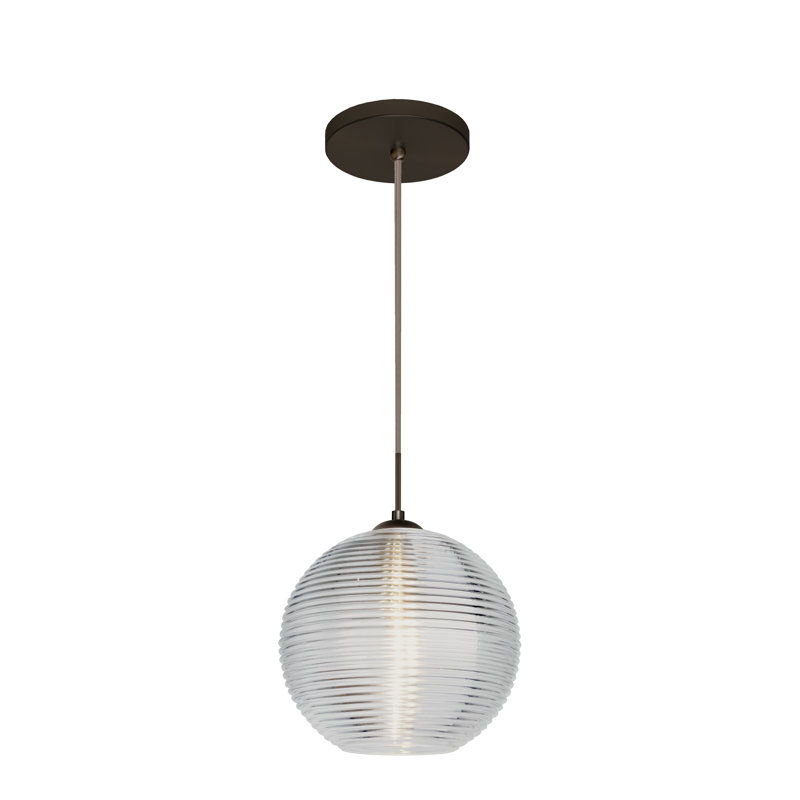 Kristall 1 - Light Single Pendant, Brushed Bronze, Clear, Yes