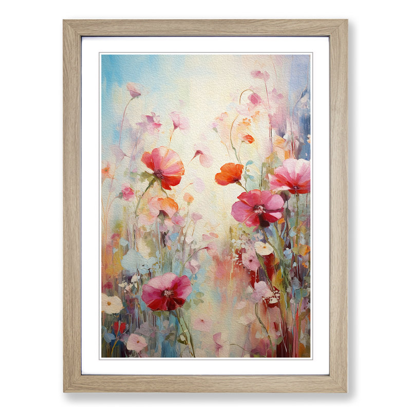 Single Picture Frame Print on Wood, 46cm H x 34cm W, Oak Framed
