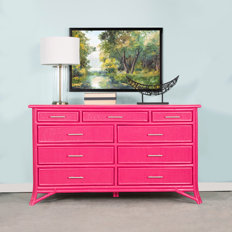 Bermuda 9 - Drawer Dresser, Hot Pink