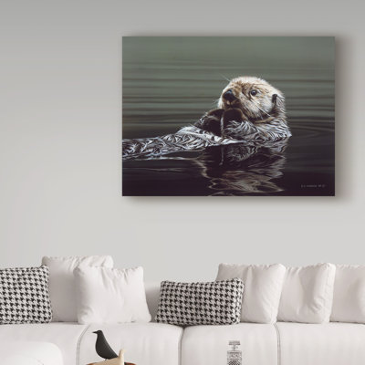 «Just Resting Sea Otter» par Etelca, impression sur toile tendue
