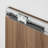 Concealed Sliding Barn Door Hardware Apply For 32-48'' Door, Aluminum Wall Mount System (Door Not Included)