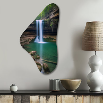 Cotta - Asymmetrical Arkansas Metal Wall Art, Irregular Shape Metal Wall Sculpture Print
