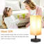 Lampe de table minimaliste avec abat-jour carré en tissu pour la chambre à coucher, le salon, le bureau et le dortoir - Lampe de lecture de table de chevet avec base E26