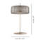 Jube Table Lamp G Smoky Transparent Matt Black 2 L3415 Ul-535463437-535463434-535463432