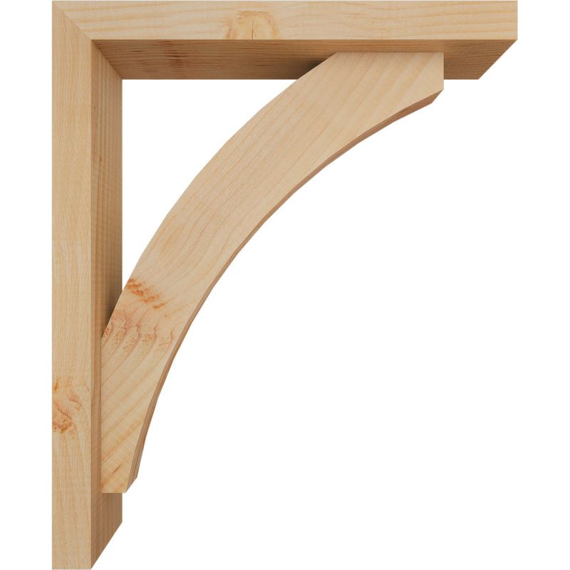 Support de bloc Thorton avec entretoise décalée, 22 X 18, Sapin Douglas de l 3 1/2 (lisse)
