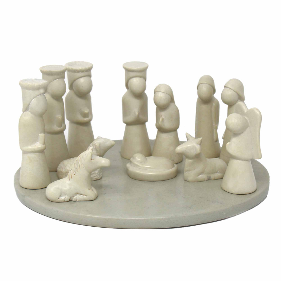 13 Piece Kenya Handmade Nativity Set (Set of 13) The Holiday Aisle®
