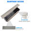Modern Design Brushed Stainless Steel Mailbox for Walls, Wall Mounted Mailbox with Rainproof Design