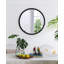 32" Circle Mirror with Metal Beaded Frame, Wall Mirror for Living Room Bedroom Entryway