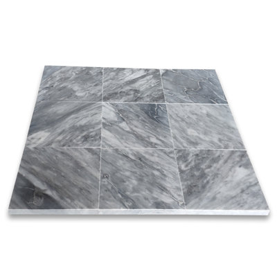 4 in. x 4 in. Grid Marble Tile