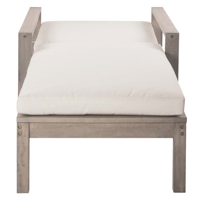 Outdoor 5-Position Chaise Lounge With Cushion