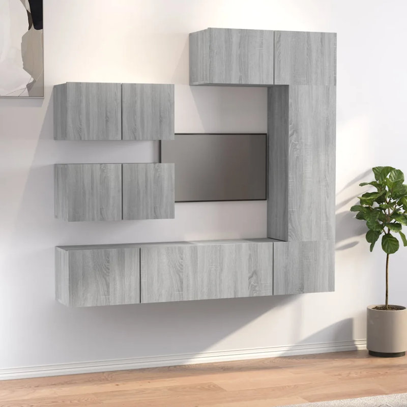 Maragozakis TV Stand, Grey Sonoma