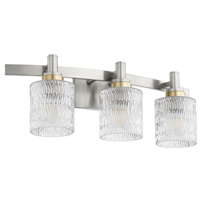 Stadium 3-Light Satin Nickel Vanity