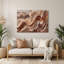 «Lyrical Abstraction 78», art mural en métal brun-1750338620