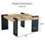 Table basse polyvalente en panneau de fibres à densité moyenne pour la vie moderne et les espaces de loisirs-511983341-529509103