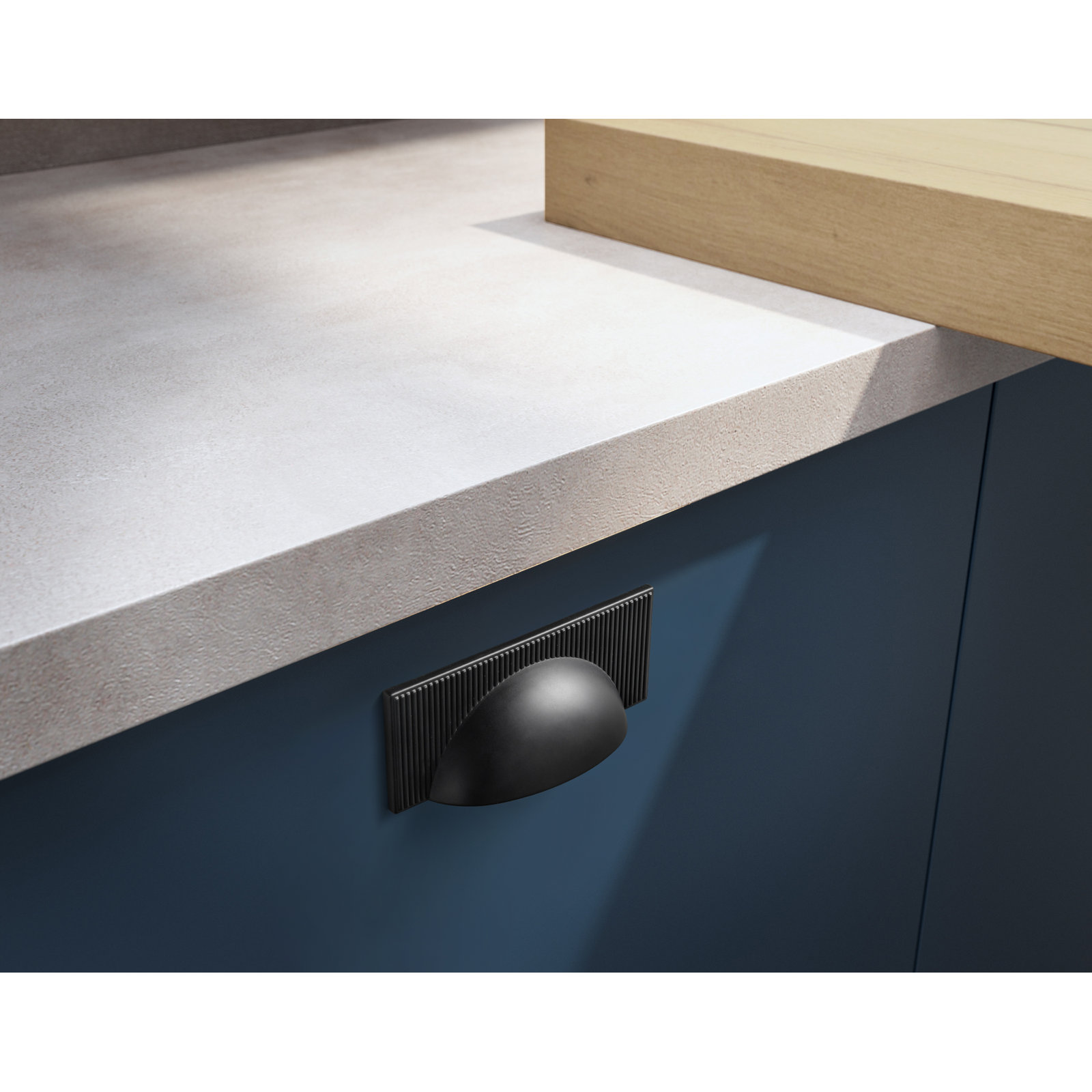 2.5" Cup Bin Cabinet Pull Multipack, Black