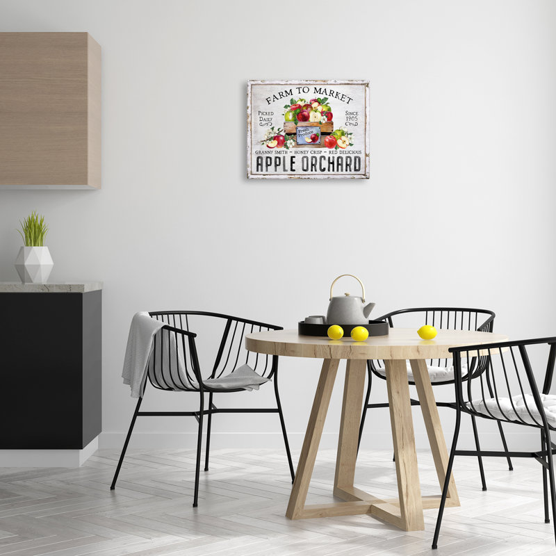 Art mural sur toile Farmhouse Apple Orchard par Creatif Belle bp-614_CN, H 16 po x l 20 po