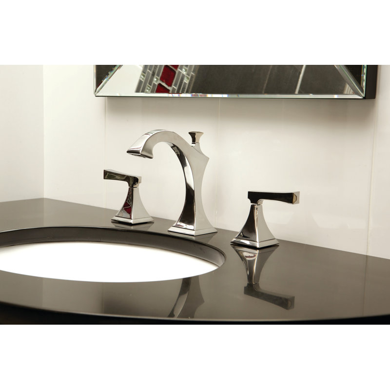 Joffrey Widespread Bathroom Faucet with Drain Assembly, Polished Chrome