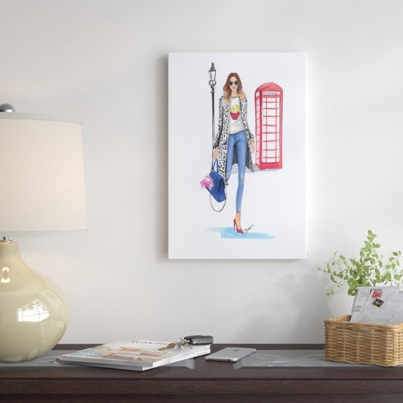 « london style », impression sur toile, H 18 po x l 12 po x P 1,5 po, Toile tendue