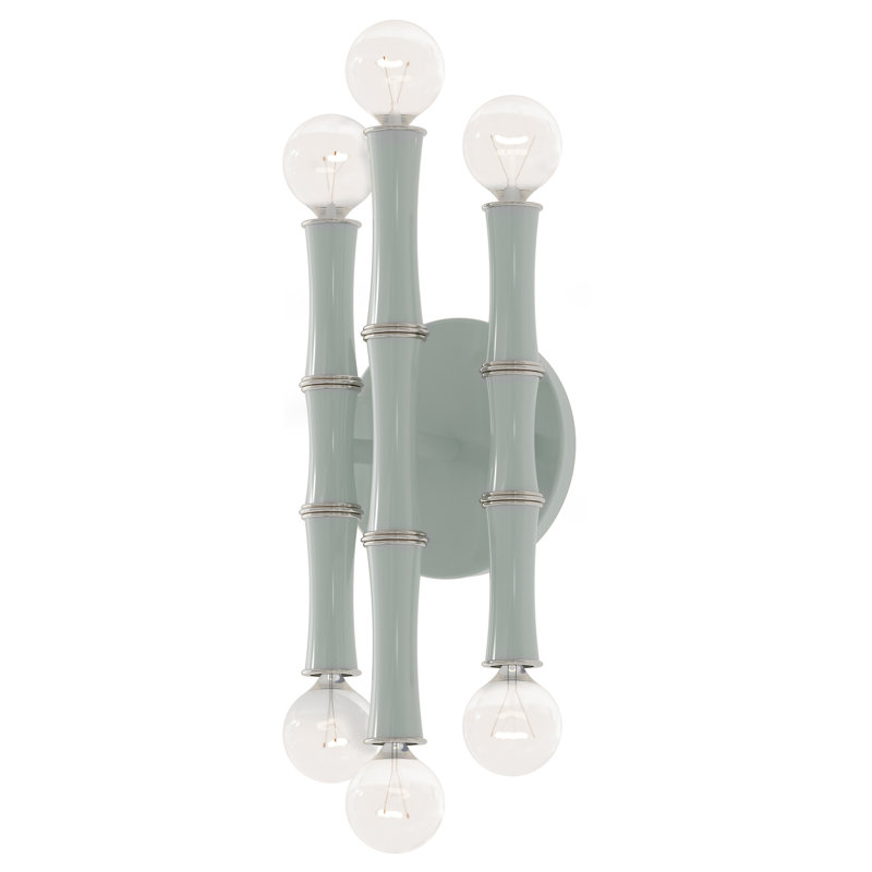 Kane Wall Sconce - Blue, Polished Nickel, Celadon/Polished Nickel