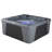 Palm Beach™ 5-6 Person 30-Jet Lounger Hot Tub Spa with Built-In Ice Bucket, 2 Pumps, LED Lighting, Stainless Steel Heater and Ozonator, Insulated Cover Included-100078813