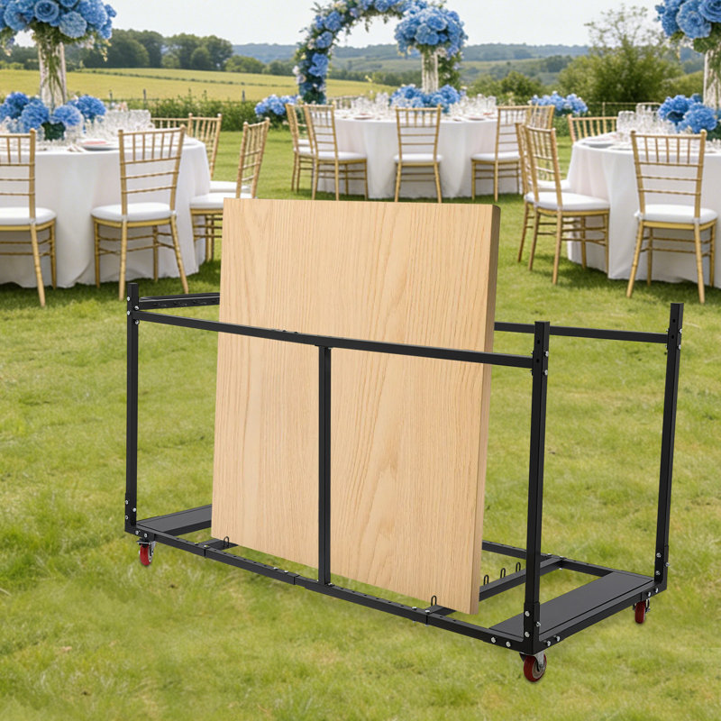Chariot pliant pour table et chaises