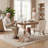 Modern Fabric Upholstered Dining Chairs Armless Side Chairs with Metal Frame For Kitchen Dining Room-1096978259