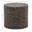 Bravo Concrete Terrazzo Outdoor Side Table, Black
