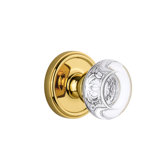 Grandeur Georgetown Rosette Privacy with Bordeaux Crystal Door Knob