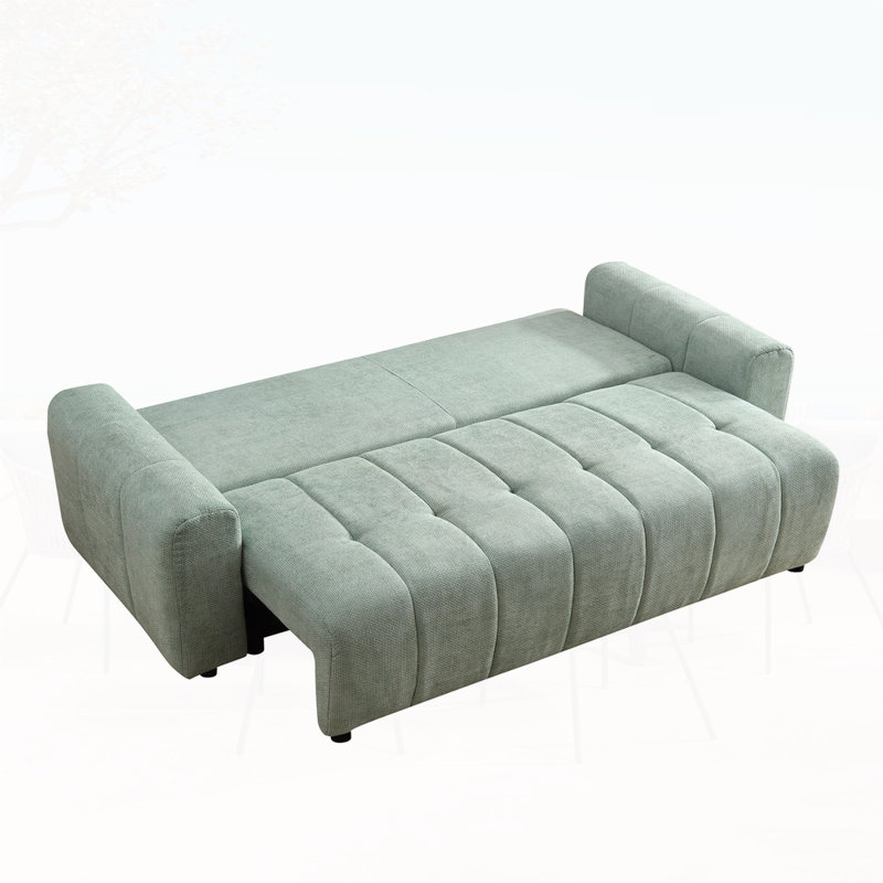 Canapé-lit 94,49 po, Vert clair