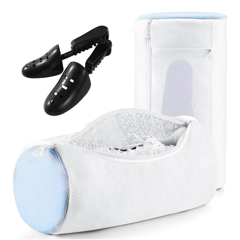 Shoe Washing Machine Bag for Washer and Dryer, White