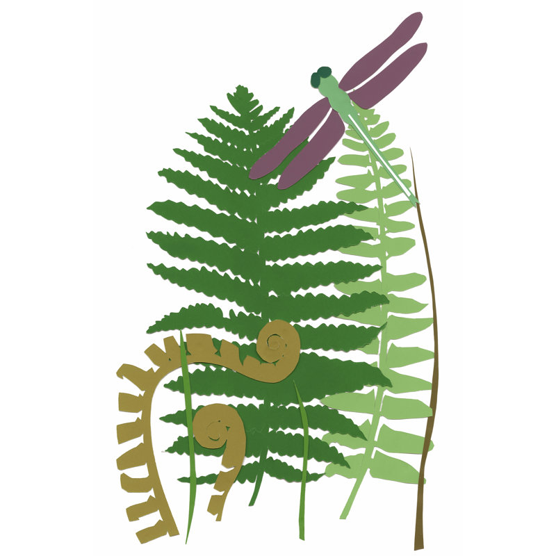 Fern Fantasy Garden II by Alicia Ludwig - Wrapped Canvas Painting, 46cm H x 30cm W