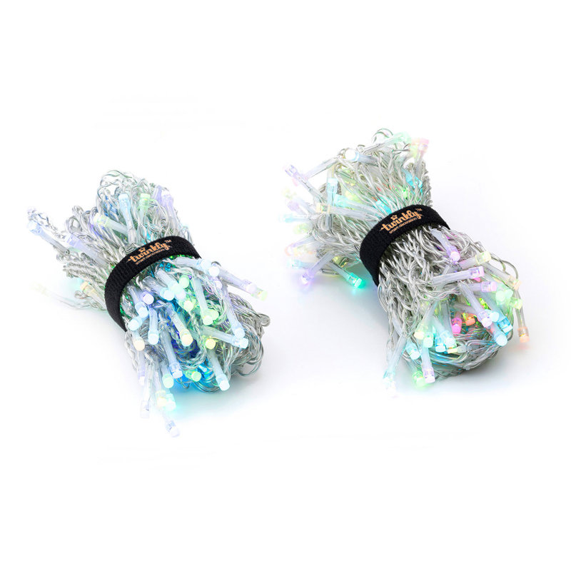 Twinkly Smart Decorations 190 LED Multicolor and White Icicle Lights