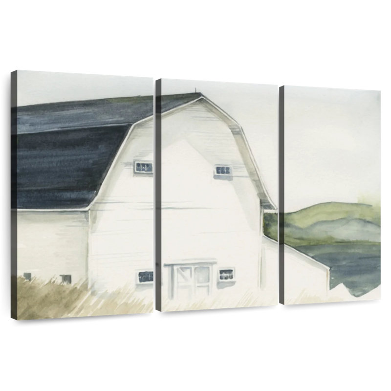 Lilie aquarelle grange IV, H 24 po x l 38 po