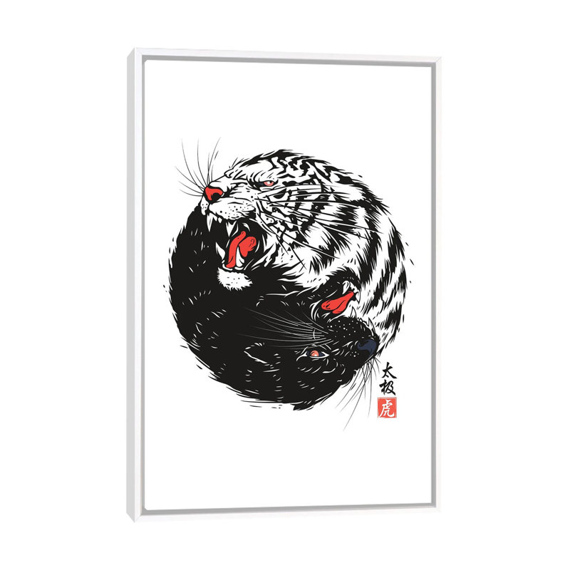 Japan LXIII - Wall Art Print - Framed Canvas, 40" H x 26" W, Floater Framed Print without Mat, White