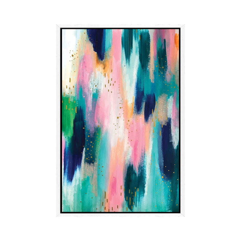 No. 44 by EttaVee - Painting on Canvas, 66.04 cm H x 45.72 cm W, White Framed Canvas