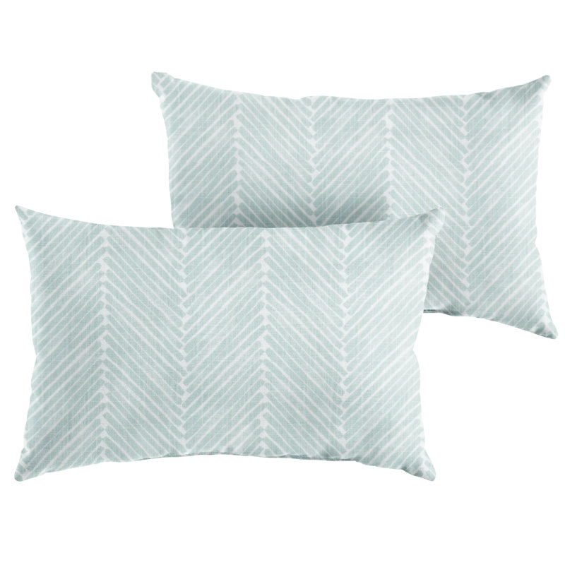 Ensemble de deux coussins lombaires Griffen Snowy, 14 po x 24 po