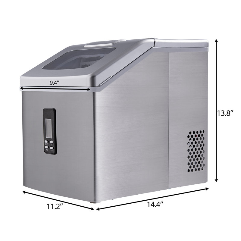 Sotorysofa 48 Lb. Daily Production Cube Clear Ice Freestanding Ice Maker