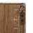 Antique Wood Wall Cabinet with 3 Shelves