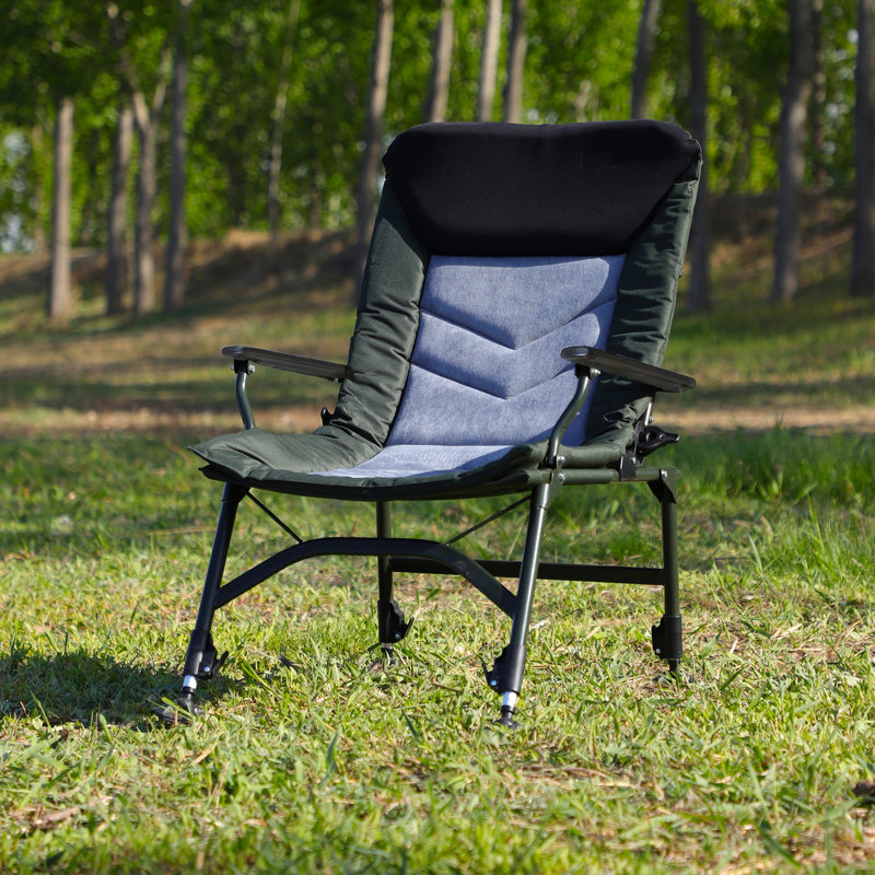 Fauteuil de camping pliable Alamo - réglable, + noir + gris, Blue/Black