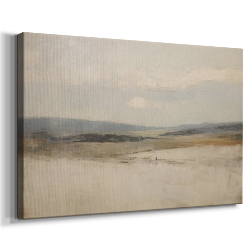 Paysage rétro - X, H 41 po x l 61 po x P 1,5 po, Toile tendue