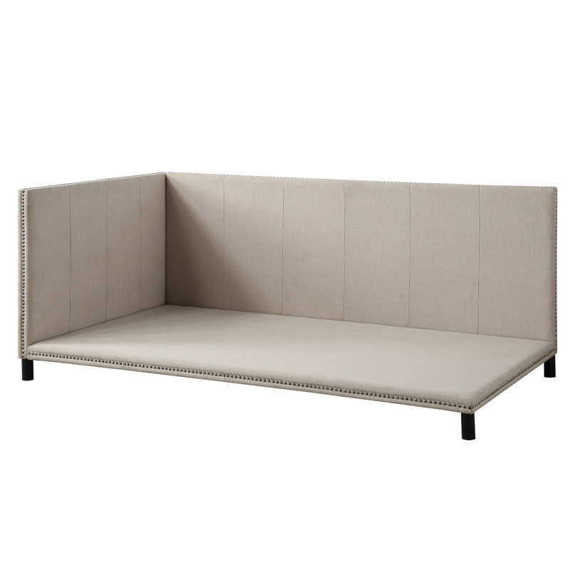 Cochrane Upholstered Full Daybed in Beige, Beige