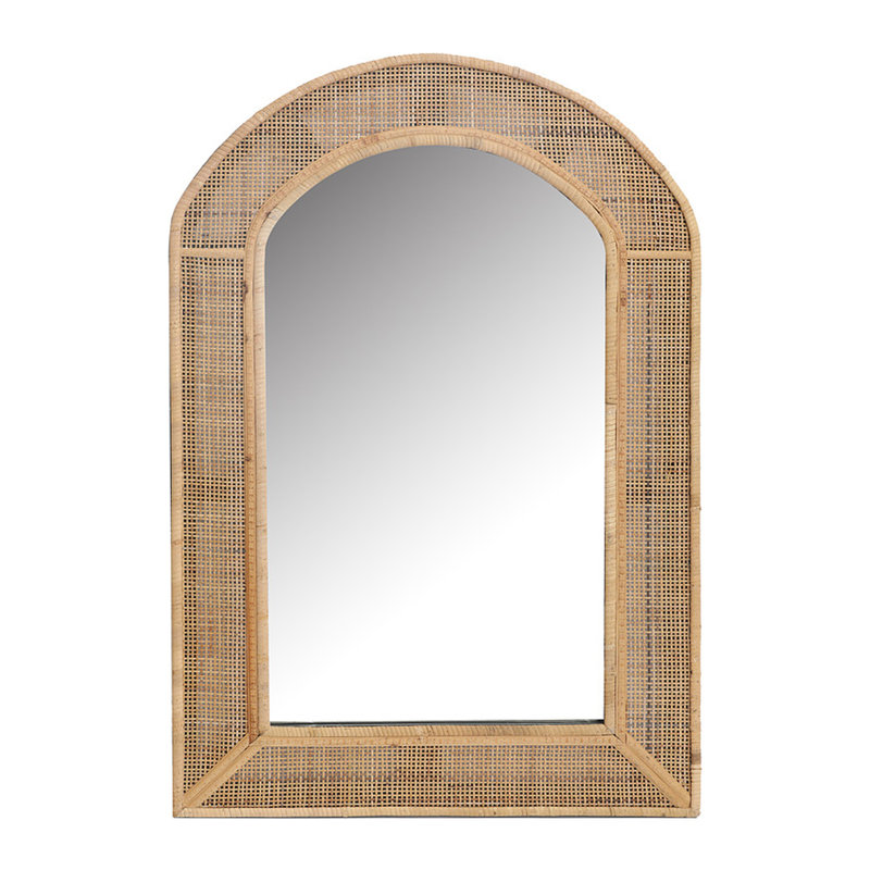 Amuda Boho Rattan Wall Mirror