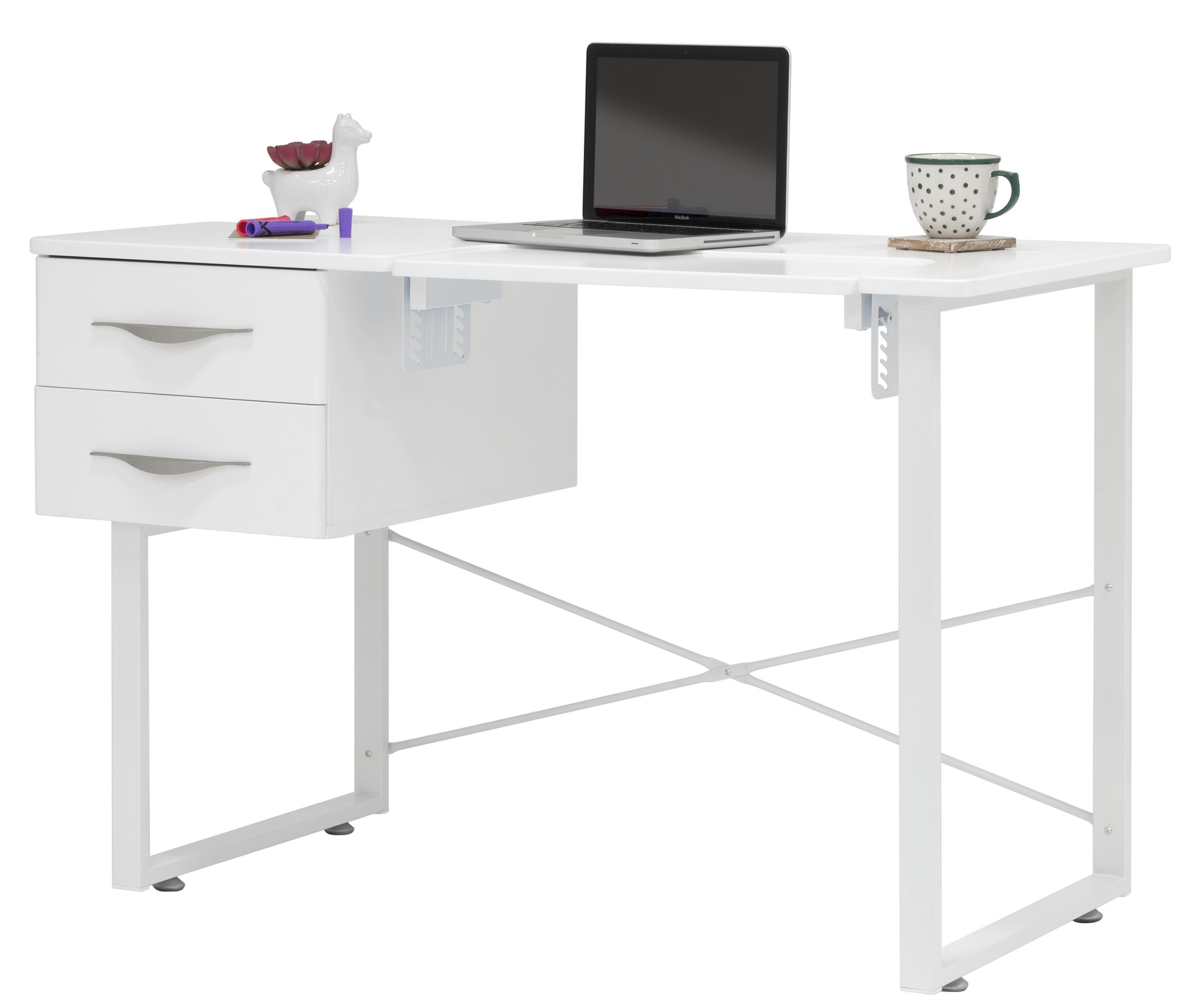 Reviews for Sew Ready Hobby Craft 60 in. W x 36 in. D MDF Folding Fabric  Cutting Table with Drawers, Adjustable Height, Silver / White