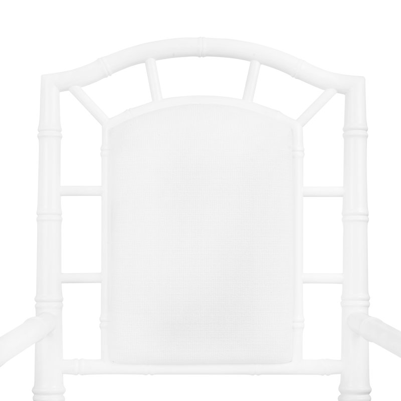 Delia Upholstered Arm Chair, Vanilla